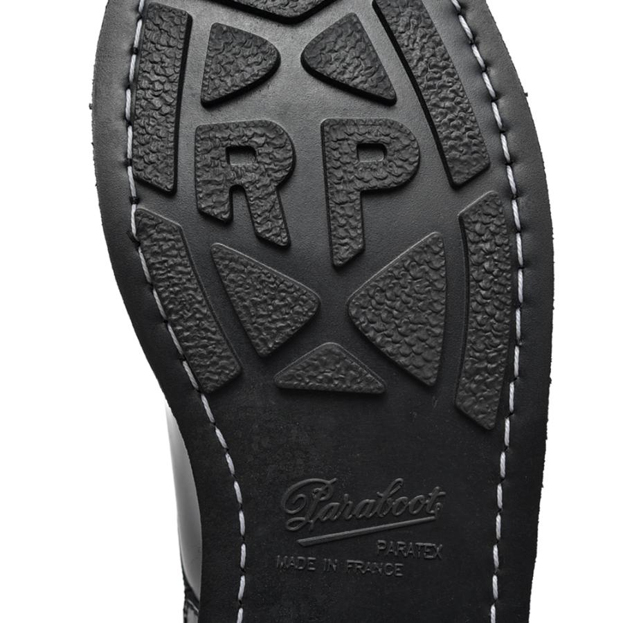 Paraboot パラブーツ / CHAMBORD BBR シャンボード Uチップレースアップレザーダービーシューズ 228212 ブラックの画像