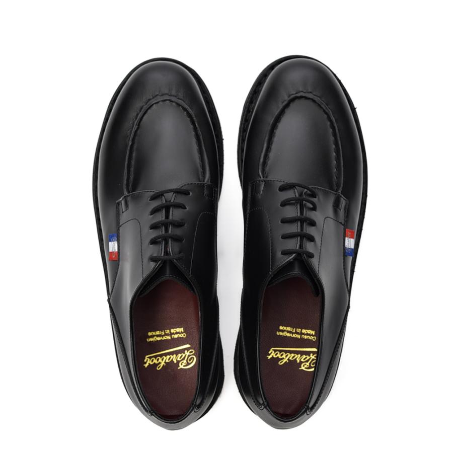 Paraboot パラブーツ / CHAMBORD BBR シャンボード Uチップレースアップレザーダービーシューズ 228212 ブラックの画像