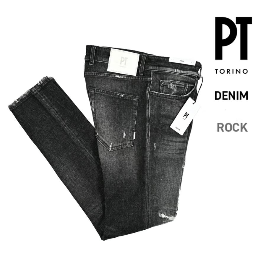 PT TORINOサイズ31 ヴィンテージ加エストレッチスリム スキニージーンズ PT TORINO DENIM ピーティートリノデニム / ROCK スキニー