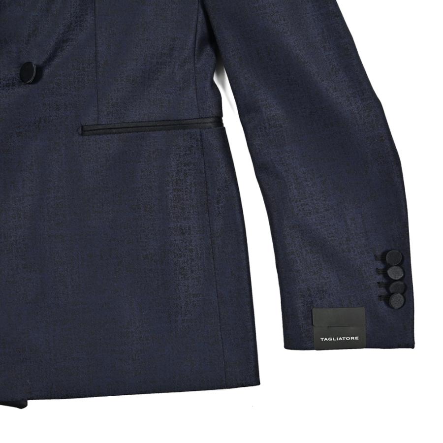 TAGLIATORE タリアトーレ / ストレッチウール 2Bダブルタキシードジャケット KFBRMARQUISE ネイビー / セール対象の画像