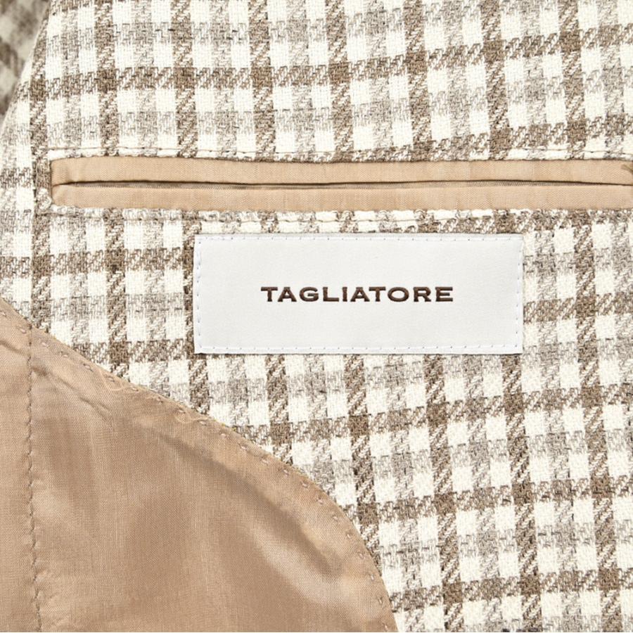 TAGLIATORE タリアトーレ / リネンコットン 2Bシングルテーラードジャケット 1SMD22K Exclusive Garment ベージュ / セールの画像