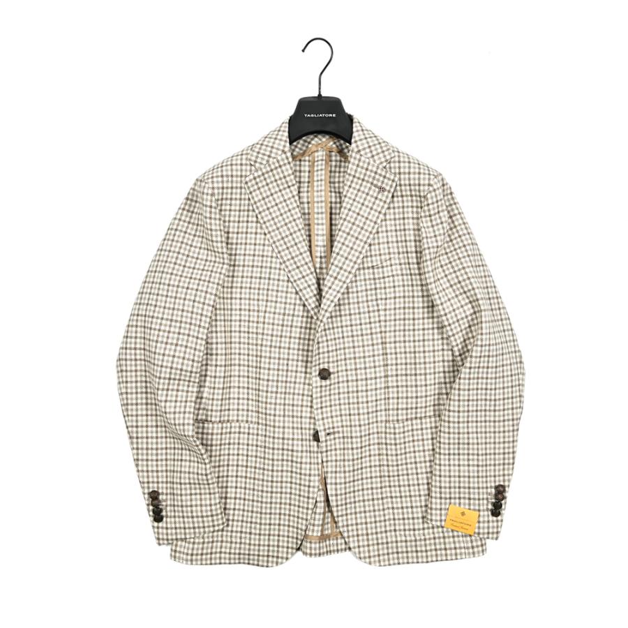 TAGLIATORE タリアトーレ / リネンコットン 2Bシングルテーラードジャケット 1SMD22K Exclusive Garment ベージュ / セールの画像