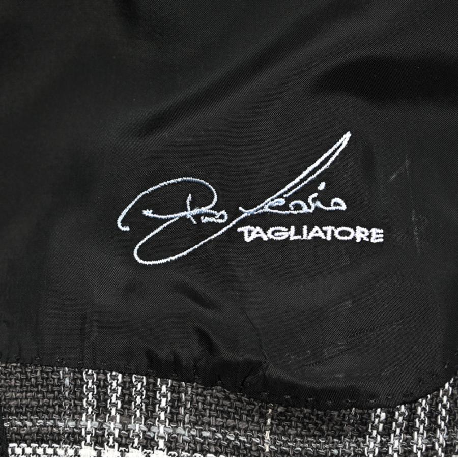 TAGLIATORE タリアトーレ / ウールシルクコットン 2Bシングルワイドラペルテーラードジャケット G-PL22K Exclusive Garment ダークグレー / セール対象の画像