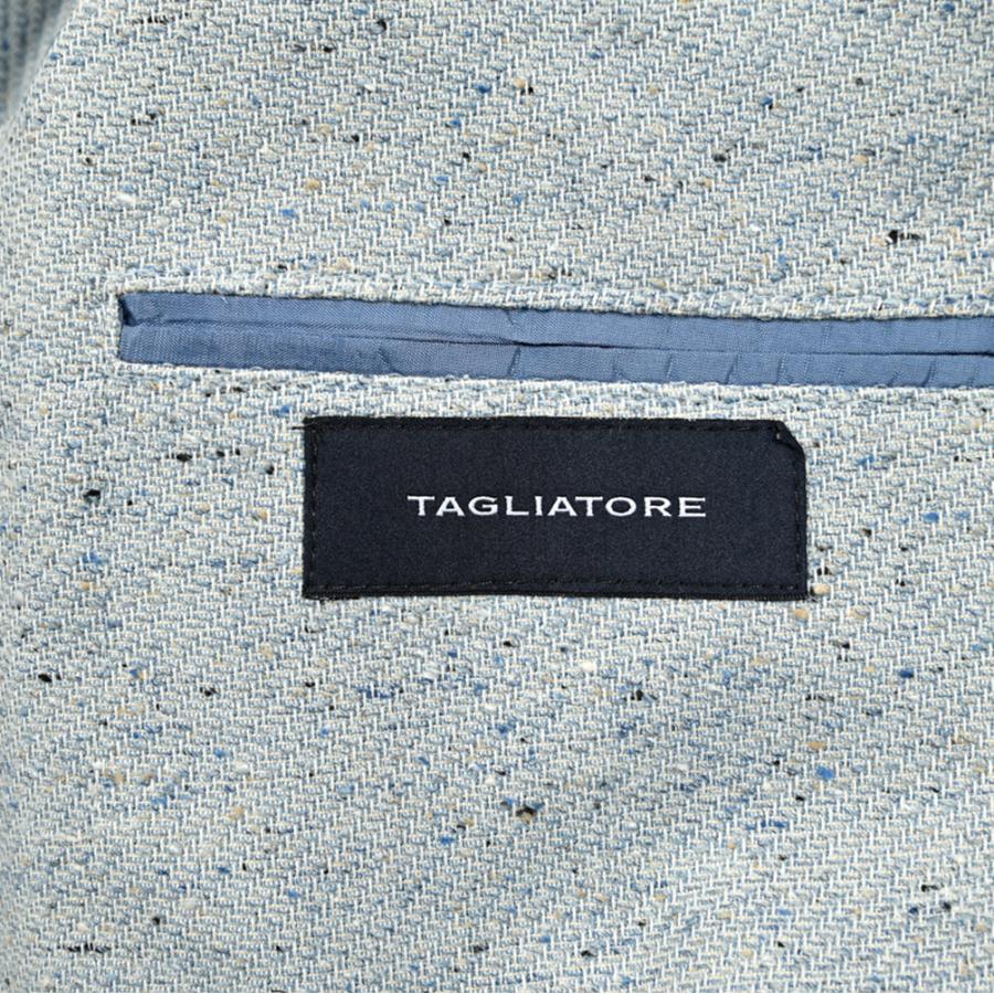 TAGLIATORE タリアトーレ / コットンシルクウール 2Bシングルテーラードジャケット 1SMD26K ライトブルー / セールの画像