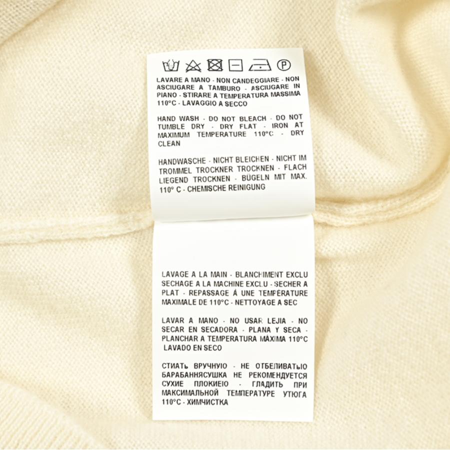 SASSO カシミヤ100% ニットセーター タートルネック ハイゲージ 長袖 オフホワイト / 【フォール】 CASHMERE