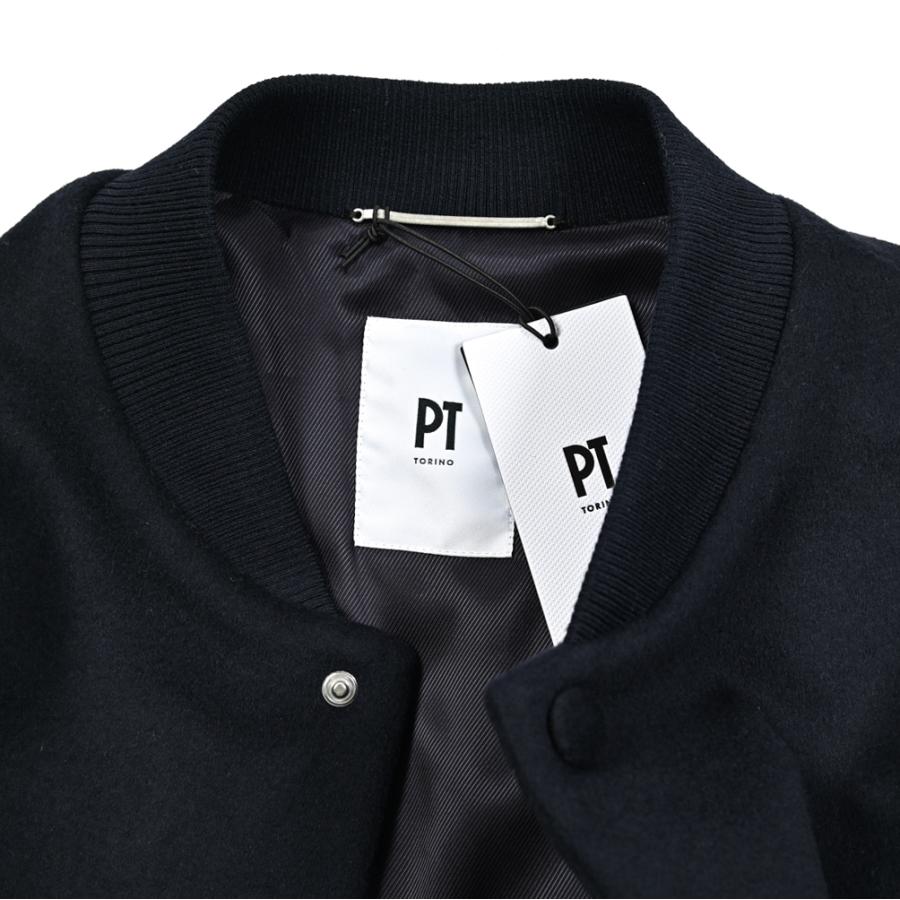PT TORINO ピーティートリノ / ウールカシミヤ バーシティジャケット ネイビー / セールの画像