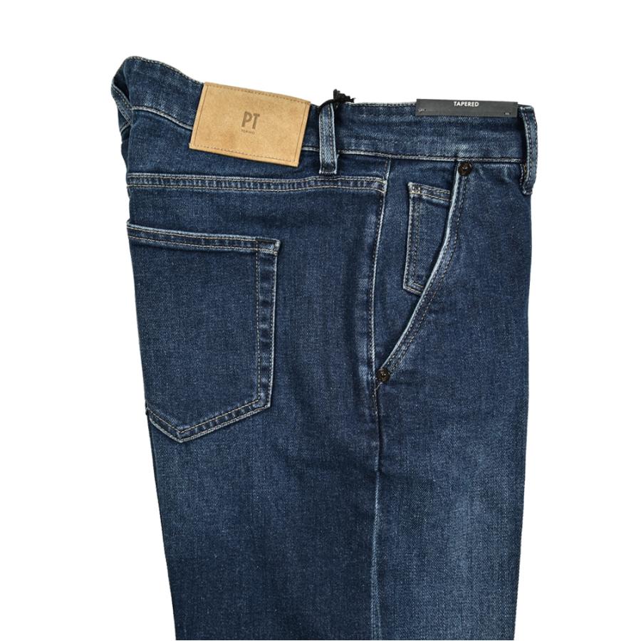 PT TORINO DENIM ピーティートリノデニム / INDIE ストレッチデニム テーパードジーンズ ウォッシュドブルー / セール対象の画像