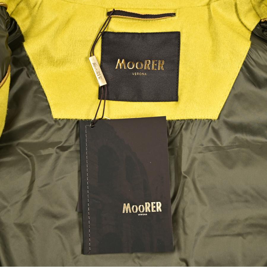 MOORER ムーレー / OLIVER-IL1 カシミヤ100% スタンドカラーダウンベスト イエロー / セールの画像