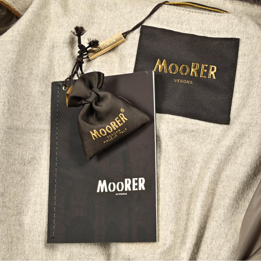 MOORER ムーレー / ZARBO-LS9 ウール カシミヤ スタンドカラーダブルブレストダウンコート アウター グレー / セールの画像