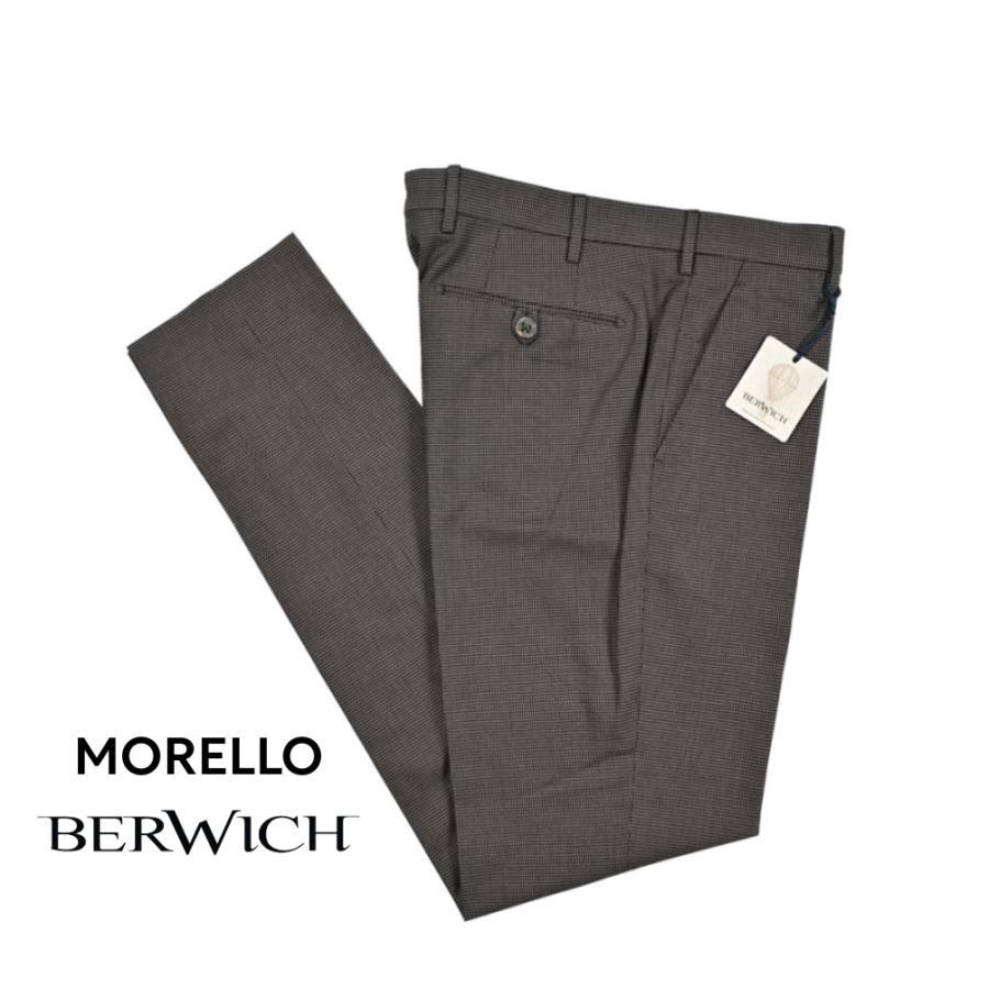 BERWICH ベルウィッチ / MORELLO ストレッチコットン ノータックスラックス ブラウン / セール_2