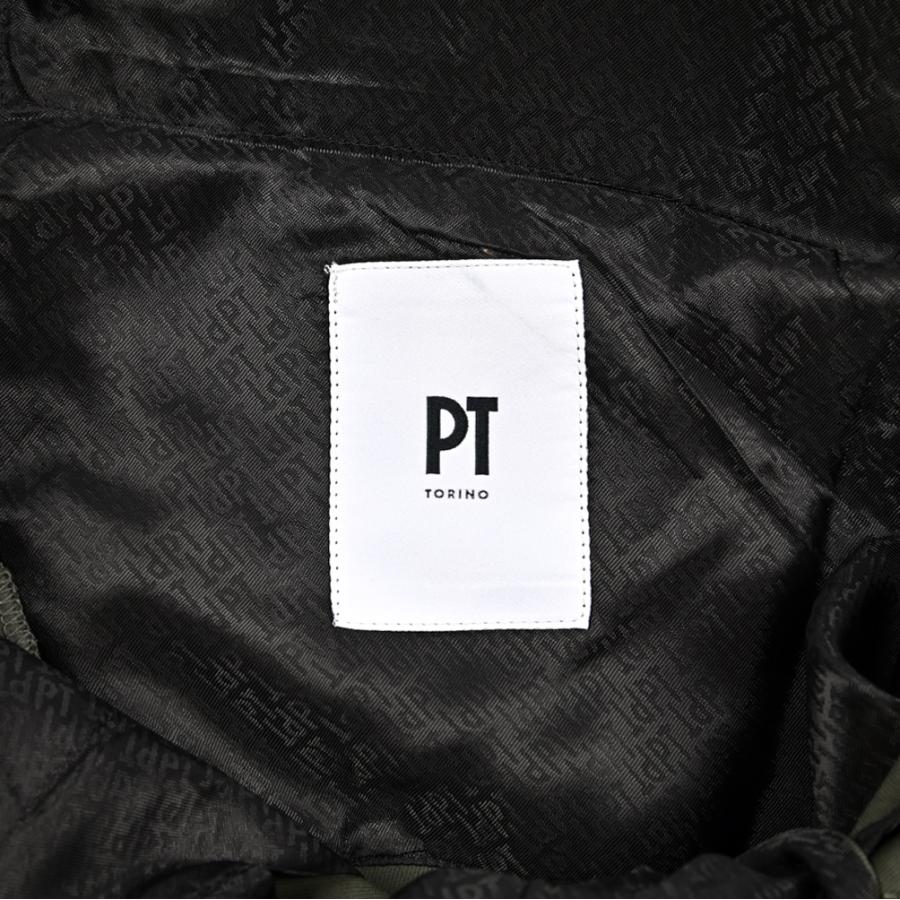 PT TORINO ピーティートリノ / Active LAMDA ストレッチコットン ノータックカーゴパンツ カーキグリーン / セール対象の画像