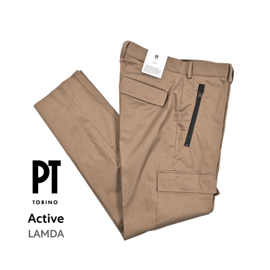 美品　PT TORINO ACTIVE LAMDA カーゴスラックス　サイズ44 PT TORINO ピーティートリノ / Active LAMDA ストレッチコットン