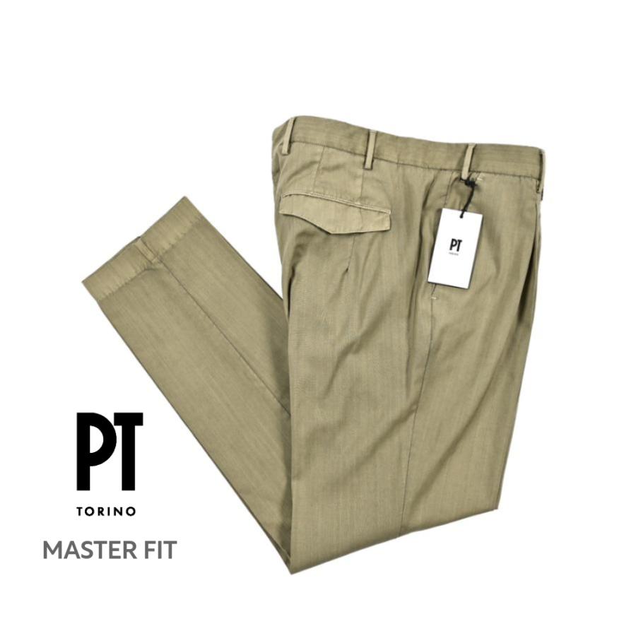 メンズ 【未使用】PT01 テーパードパンツ チェック 青 48 ヴァージンウール