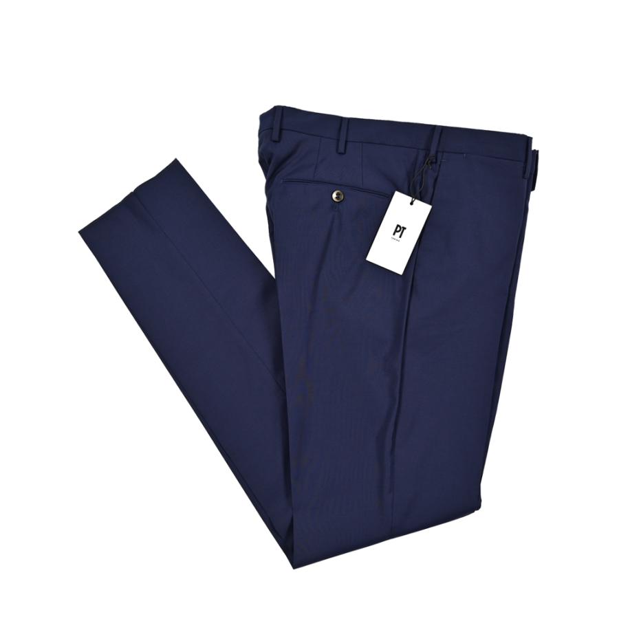 PT TORINOネイビー スラックス PT TORINO ピーティートリノ / SKINNY FIT ストレッチウール スキニー