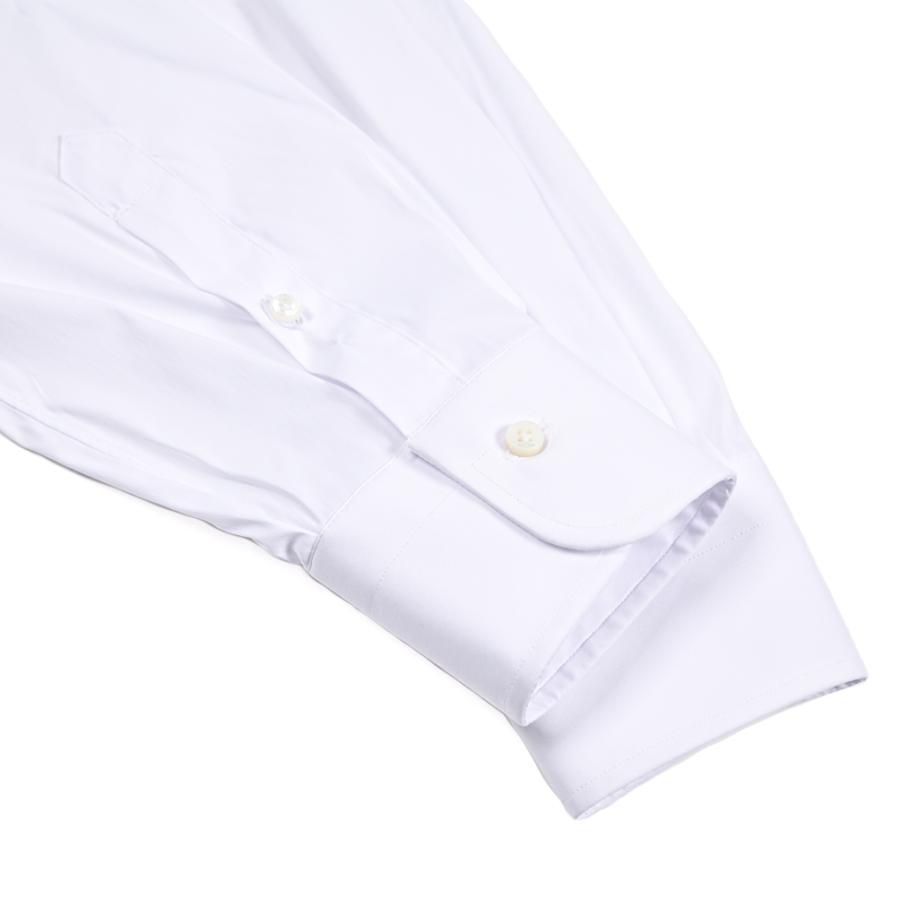 バルバ BARBA コットン ホリゾンタルカラードレスシャツ ホワイト【37】 BARBA コットン100% ホリゾンタルカラードレスシャツ(ワイシャツ