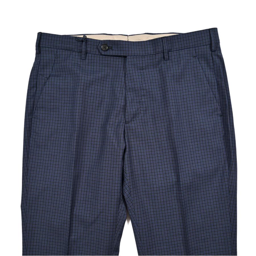 BERWICH ベルウィッチ / MORELLO ヴァージンウール100% ノータックスリムスラックス ネイビー / セール対象 | BERWICH | 01