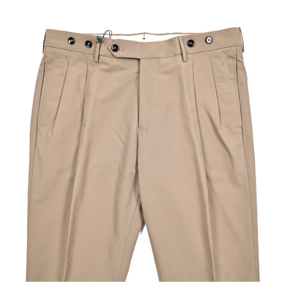 BERWICH ベージュ スラックス 42 BERWICH ベルウィッチ / BARBER スラックス ツータック パンツ