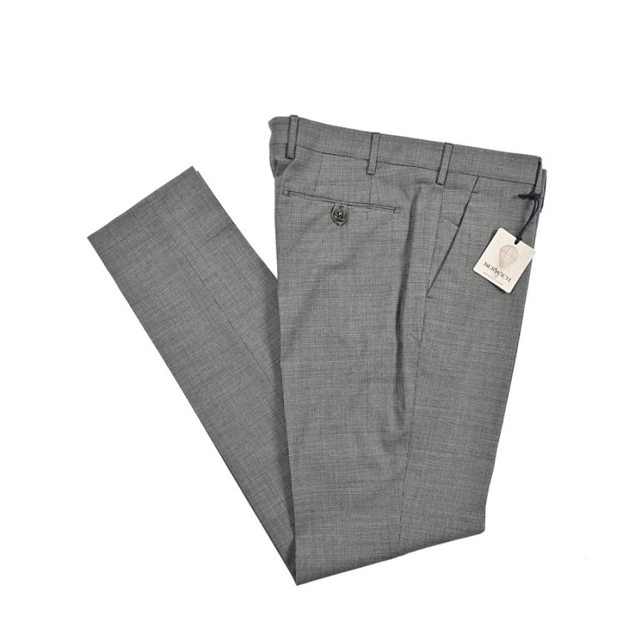 ベルウィッチ BERWICH スラックス 48 グレー ウール ストレッチ BERWICH（ベルウィッチ） ベルウィッチ / MORELLO ストレッチウール