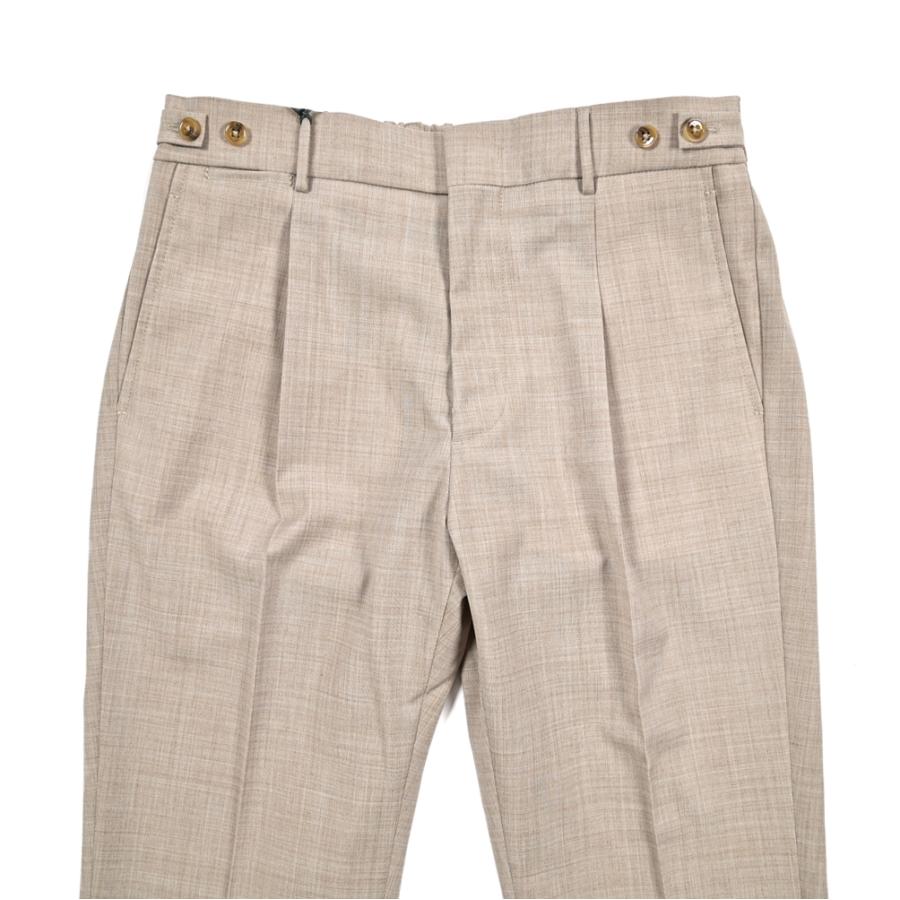 【未使用】BERWICH ストレッチ スラックス ウエストゴム ワンタック XL 秋冬先行セール｜BERWICH ベルウィッチ / RETRO ウール