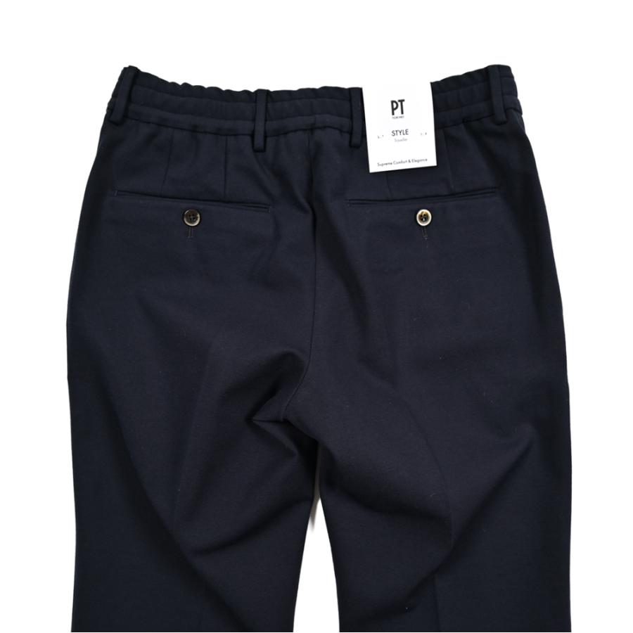 PT TORINO(ピーティー トリノ) TRAVEL スーパースリム ネイビー PT TORINO ピーティートリノ / Traveller SLIM FIT ポンチジャージー