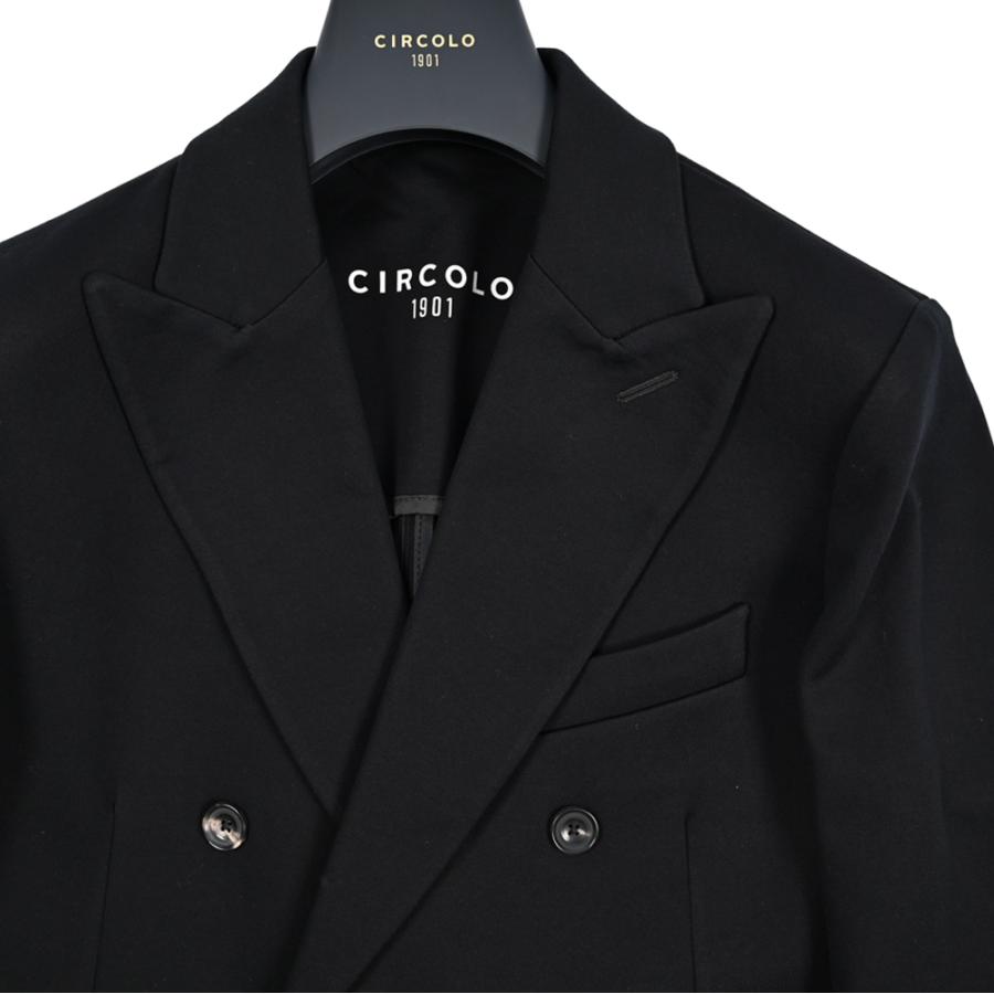 CIRCOLO 1901 ブラック テーラードジャケット CIRCOLO 1901 ブラック テーラードジャケット 【公式通販】