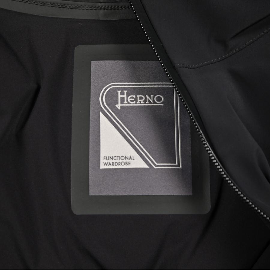 HERNO ヘルノ / FUNCTIONAL WARDROBE 高機能撥水ナイロン ダウンジャケットフーディー ブラック / セールの画像