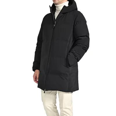 HERNO ヘルノ / FUNCTIONAL WARDROBE 高機能撥水ナイロン ダウンジャケットフーディー ブラック / セールの画像