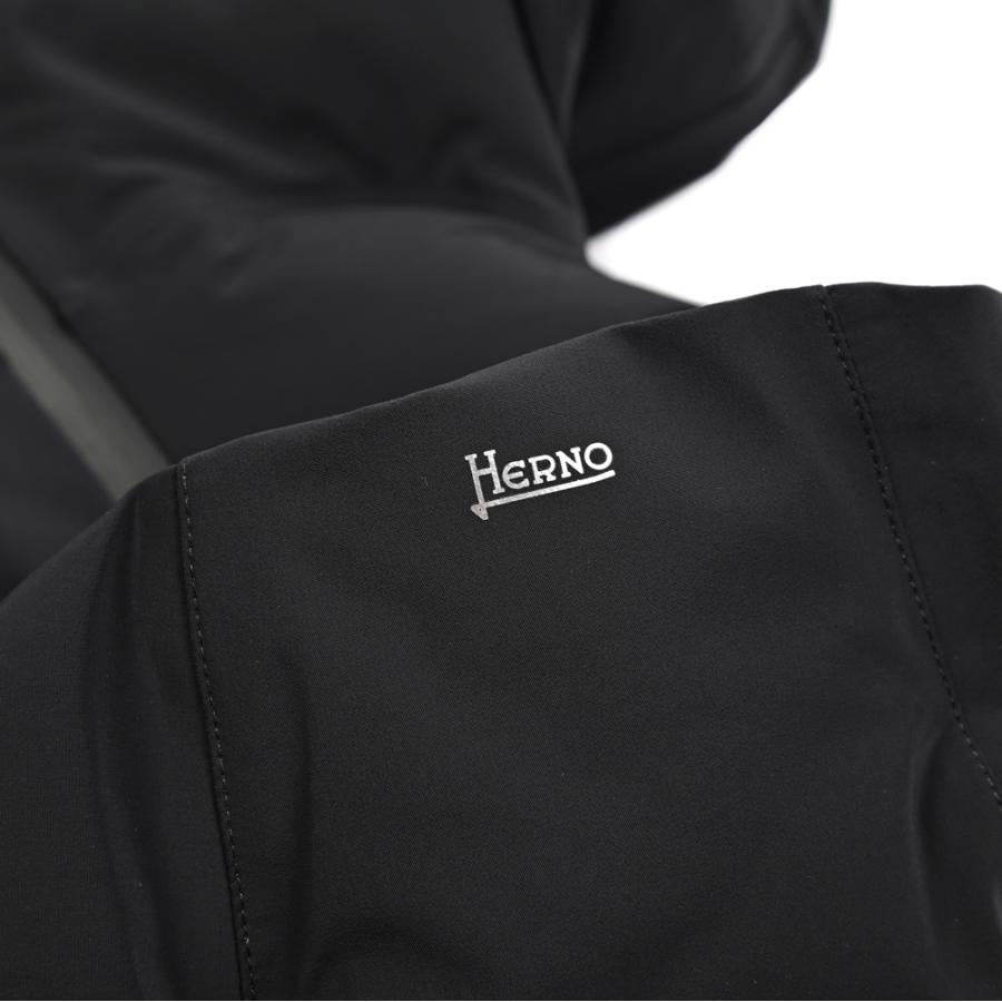 HERNO ヘルノ / FUNCTIONAL WARDROBE 高機能撥水ナイロン ダウンジャケットフーディー ブラック / セールの画像