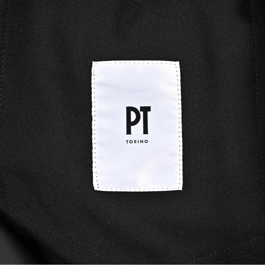 PT TORINO ピーティートリノ / TRAVELLER SOFT FIT 高機能ウール ドローコード付きイージースラックス ブラック / セール対象の画像