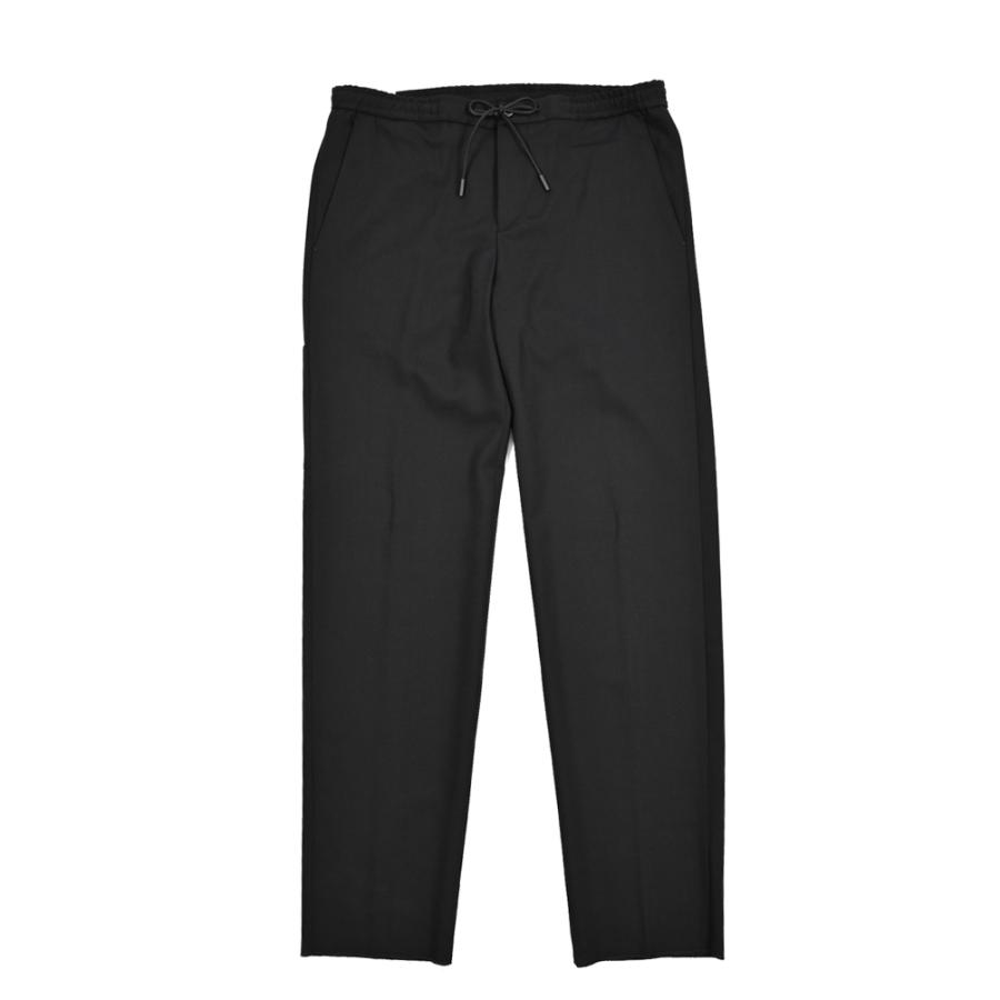PT TORINO ピーティートリノ / TRAVELLER SOFT FIT 高機能ウール ドローコード付きイージースラックス ブラック / セール対象の画像