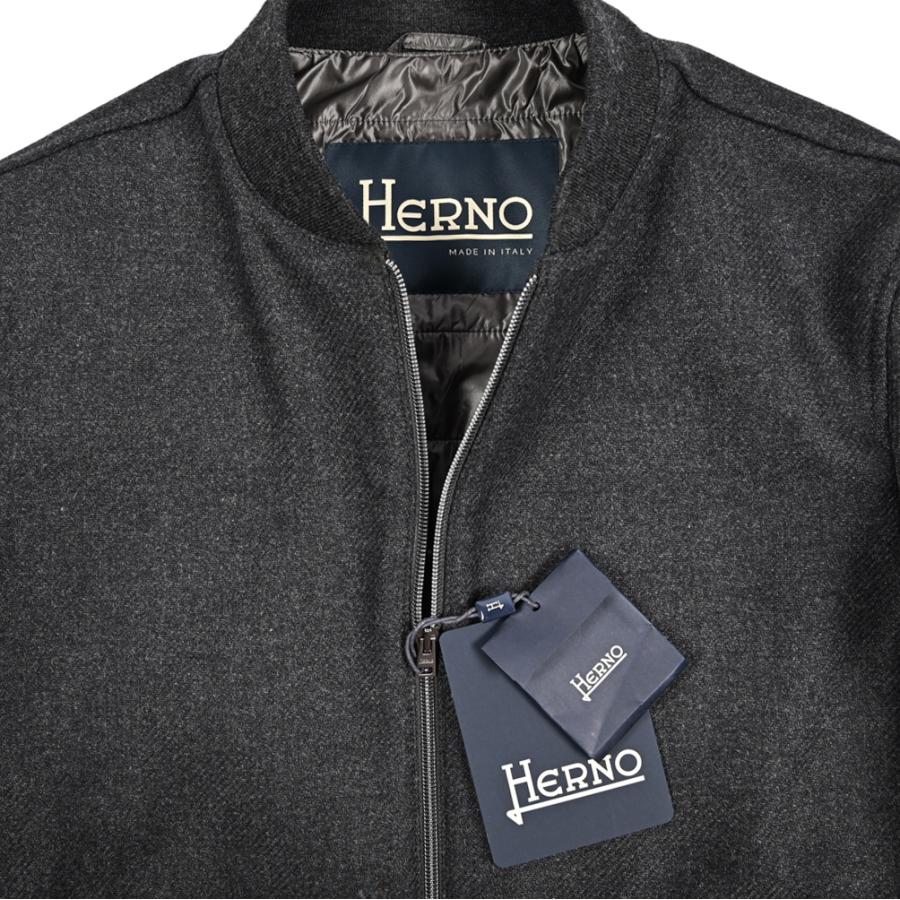 HERNO ヘルノ / MA-1 中綿ウールブルゾン グレー / セールの画像