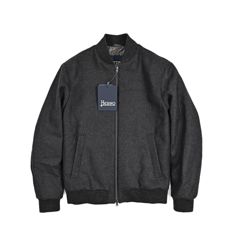 Herno ヘルノ ウール MA-1 ブルゾン HERNO（ヘルノ） ヘルノ / MA-1 中綿ウールブルゾン グレー / セール