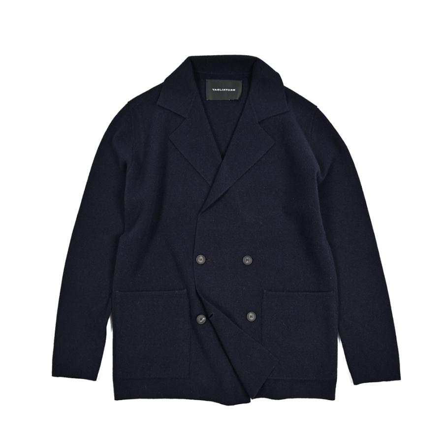 ジャケット TAGLIATORE（タリアトーレ） ニット　ジャケット 美品　タリアトーレ　ネイビー メンズ B1020 560009 ネイビー ジャケット・アウター