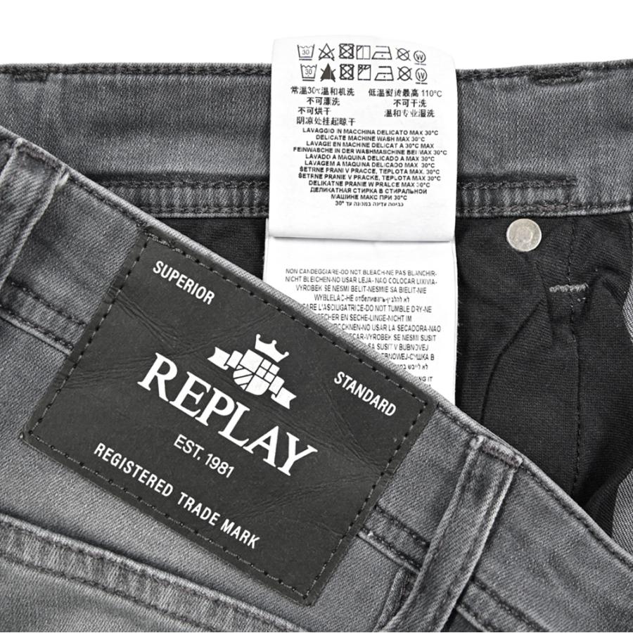 新品　REPLAY HYPERFLEX+ デニム W29 L32 REPLAY（リプレイ） リプレイ / GROVER ストレッチデニム ストレート