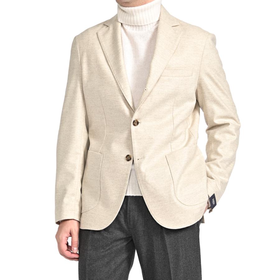 BARBA バルバ / ヴァージンウール100% 段返り3Bシングルテーラードジャケット / JACKET JIMMY ベージュ / セール対象の画像
