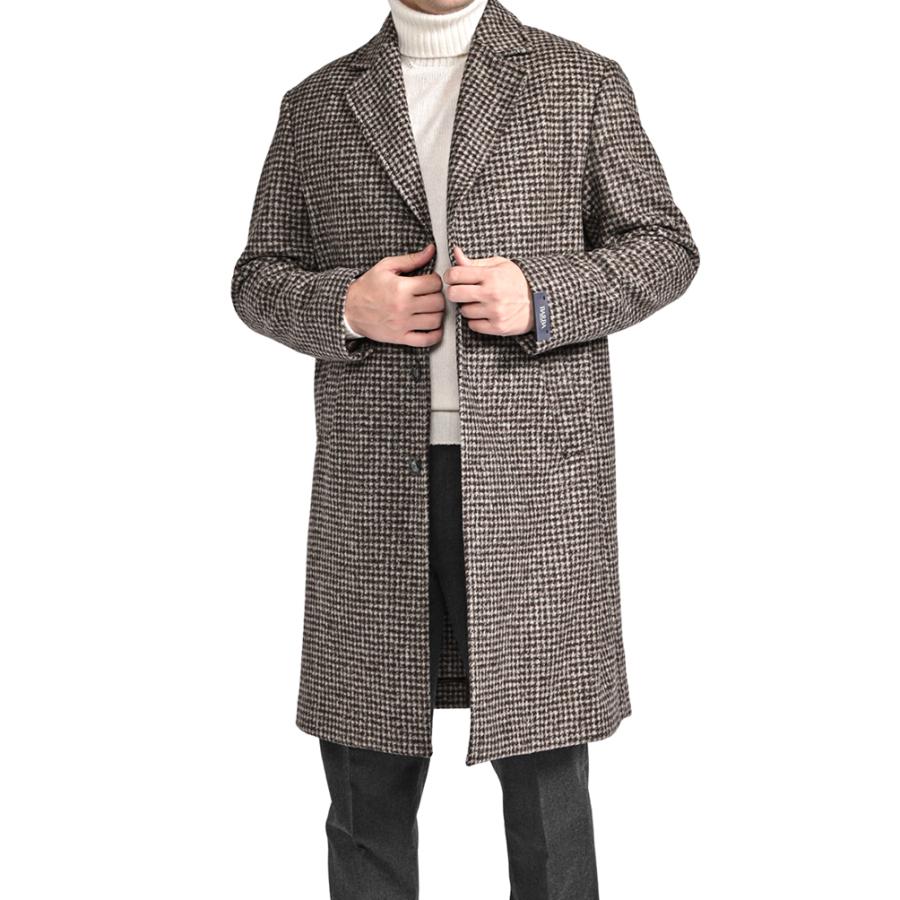 BARBA バルバ / アルパカウール 3Bシングル チェスターコート / COAT CKOBE ブラウン / セールの画像