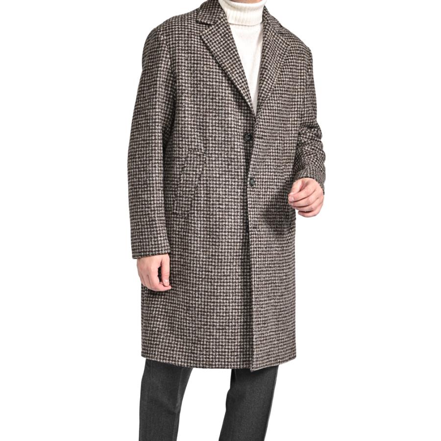 BARBA バルバ / アルパカウール 3Bシングル チェスターコート / COAT CKOBE ブラウン / セールの画像