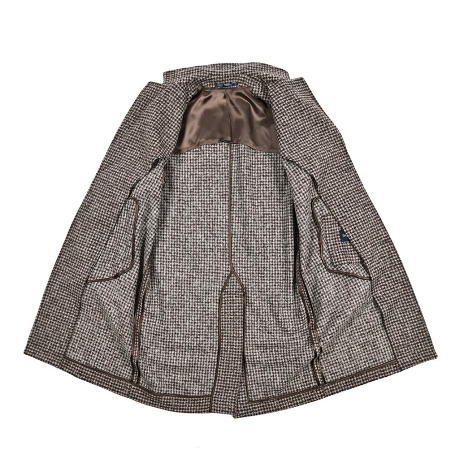 BARBA バルバ / アルパカウール 3Bシングル チェスターコート / COAT CKOBE ブラウン / セールの画像