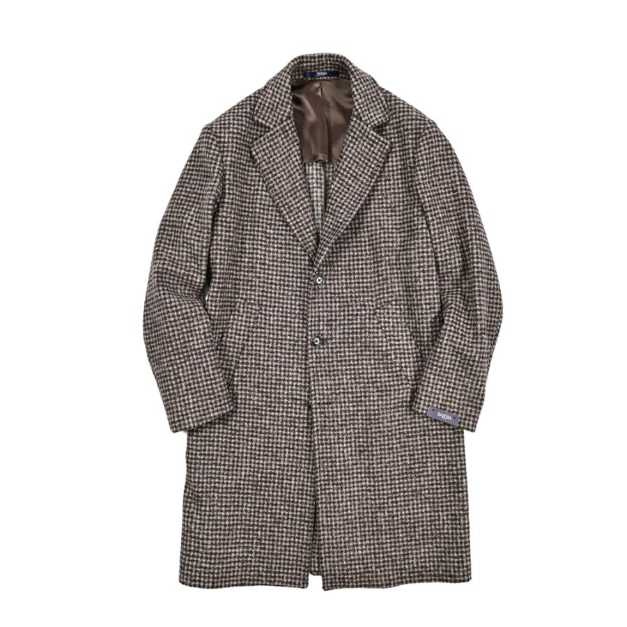 BARBA バルバ / アルパカウール 3Bシングル チェスターコート / COAT CKOBE ブラウン / セールの画像