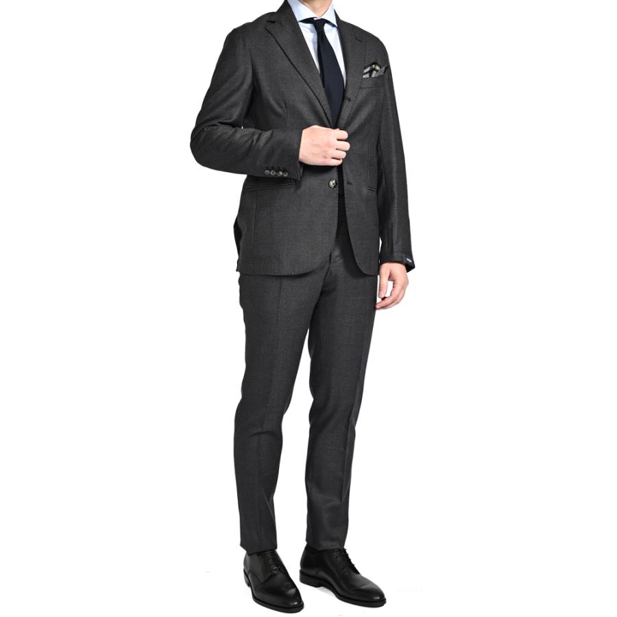 BARBA バルバ / ヴァージンウール100% 段返り3Bシングルテーラードスーツ SUIT JIMMY グレー / セール対象の画像