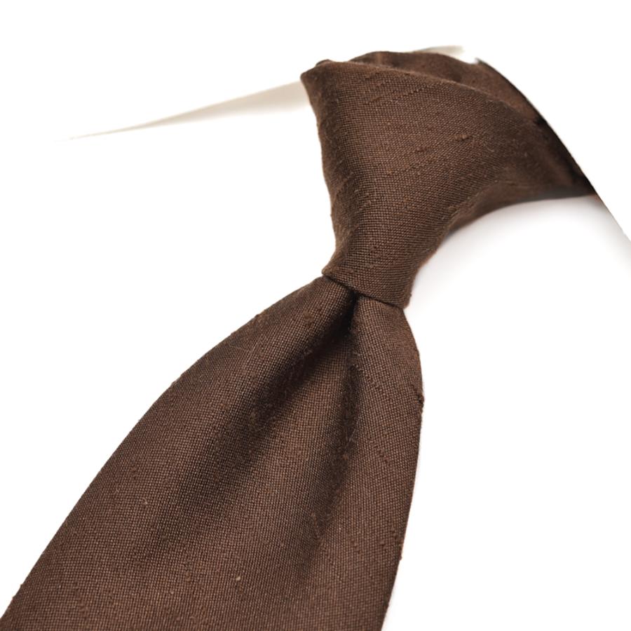 BARBA（バルバ） / ネクタイ セッテピエゲ シルク100% ブラウン