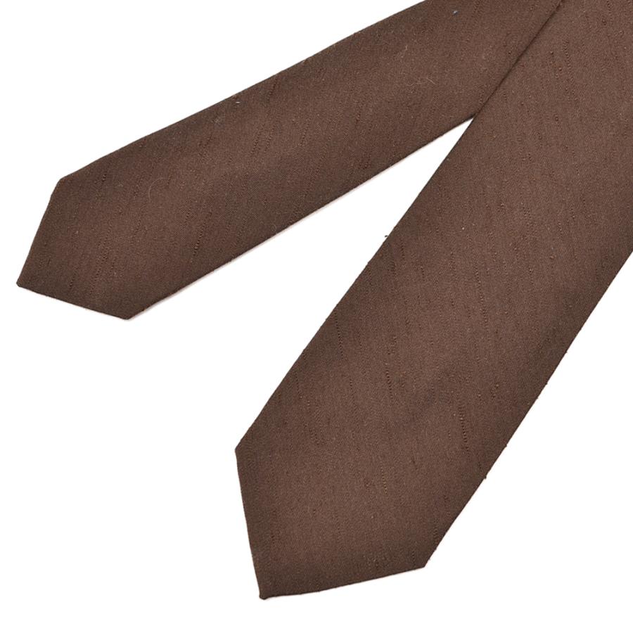 BARBA（バルバ） / ネクタイ セッテピエゲ シルク100% ブラウン