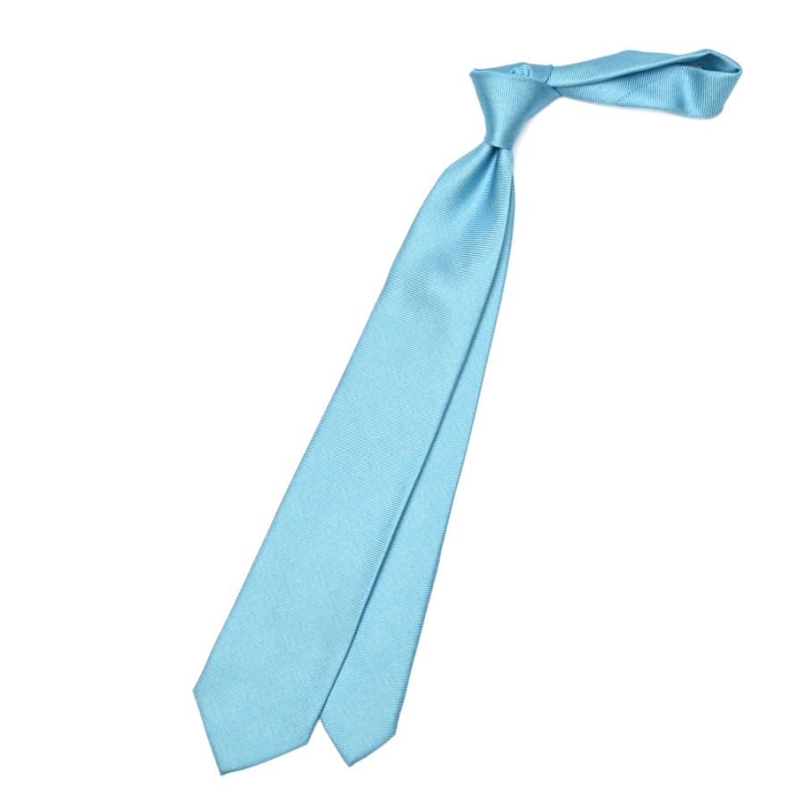 BARBA（バルバ） / ネクタイ セッテピエゲ シルク100% ライトブルー