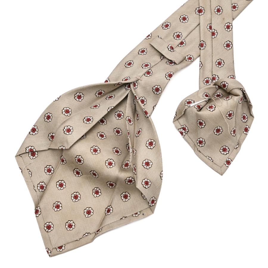 BARBA（バルバ） / ネクタイ セッテピエゲ コットン シルク 小紋柄