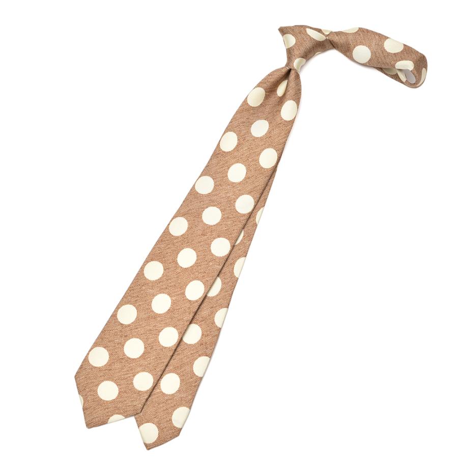 BARBA（バルバ） バルバ / シルク100% ドット柄ネクタイ セッテピエゲ