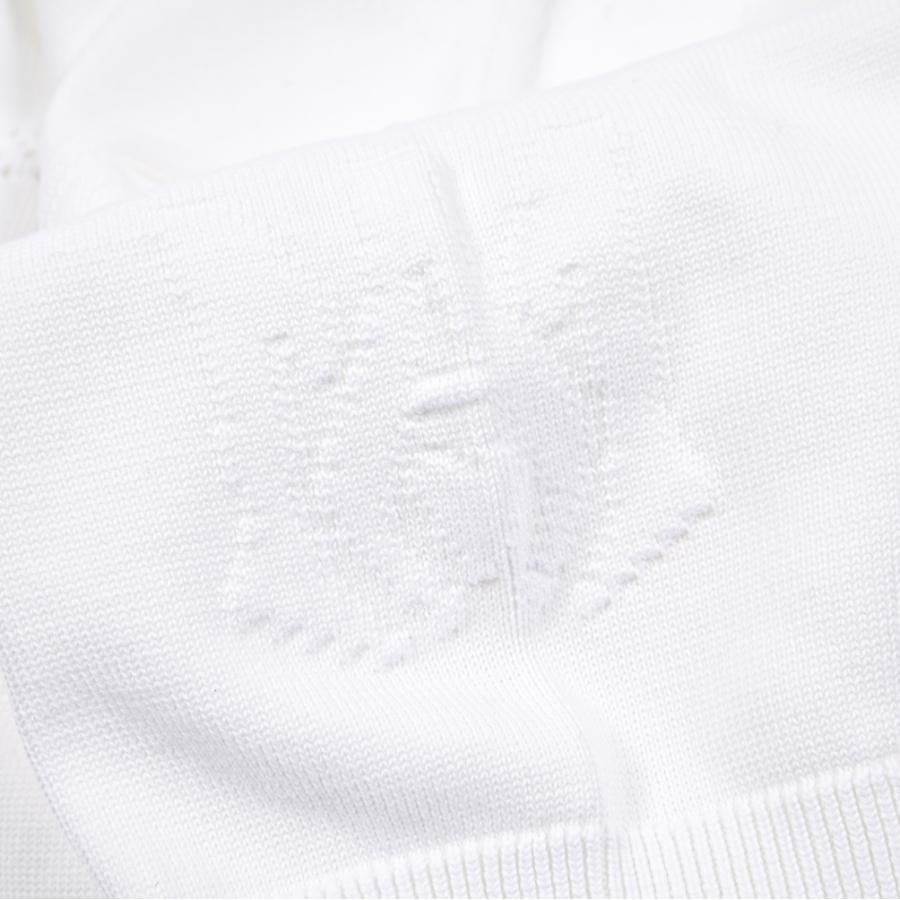 AMIRI アミリ / コットン100% 半袖ハイゲージニットTシャツ ホワイト / セールの画像
