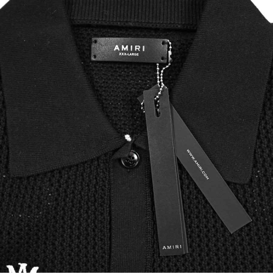 AMIRI（アミリ） アミリ / コットン100% 半袖ニットポロシャツ