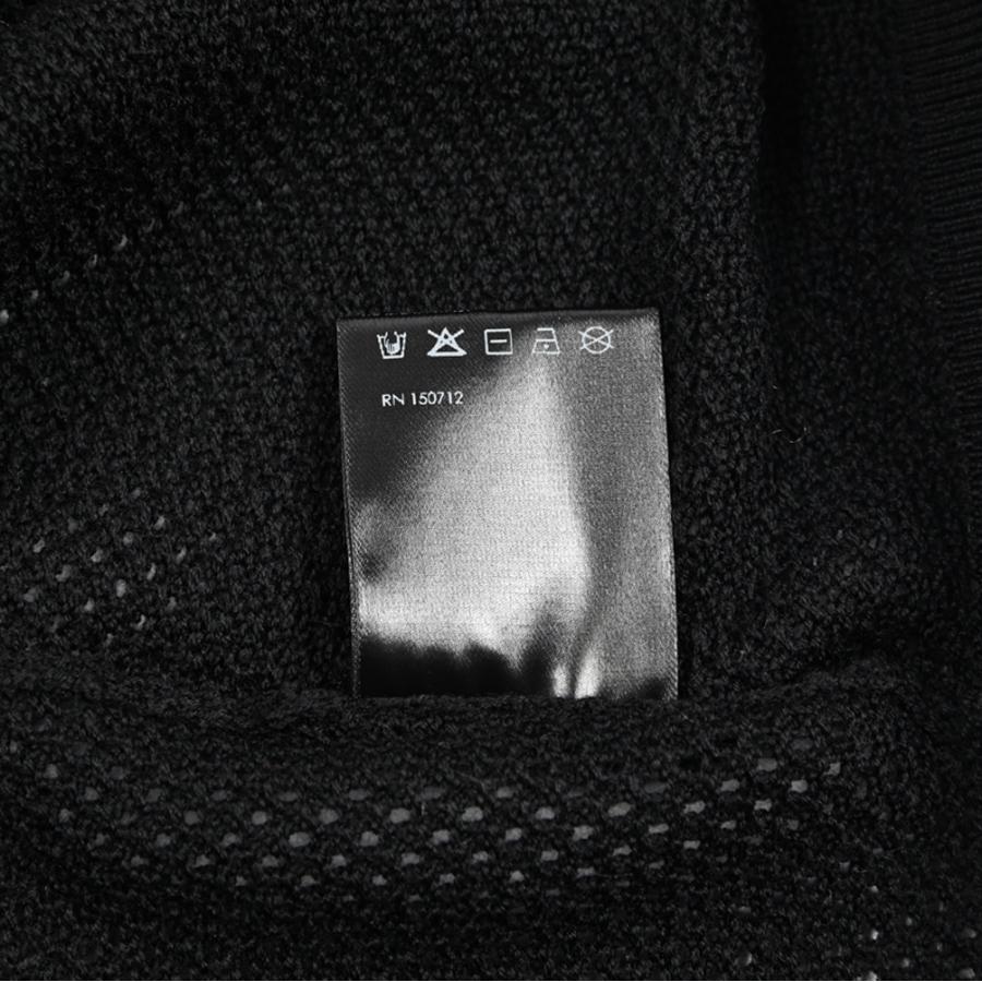 AMIRI アミリ / ウール100% 半袖ニットポロシャツ ブラック / セールの画像