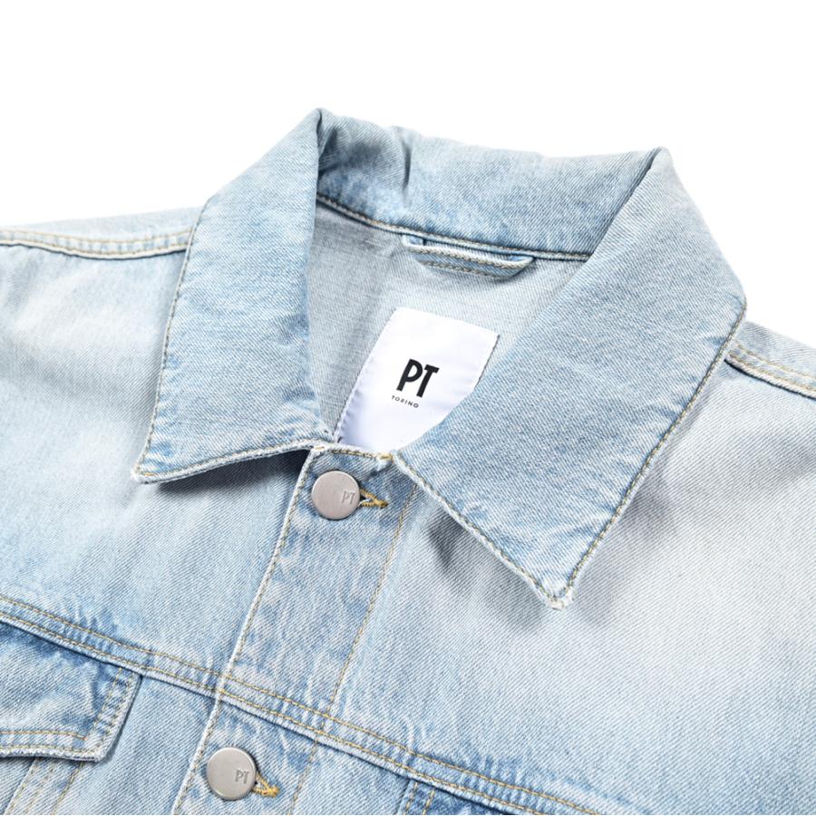 PT TORINO コットン100%デニムジャケット Gジャン ライトブルー