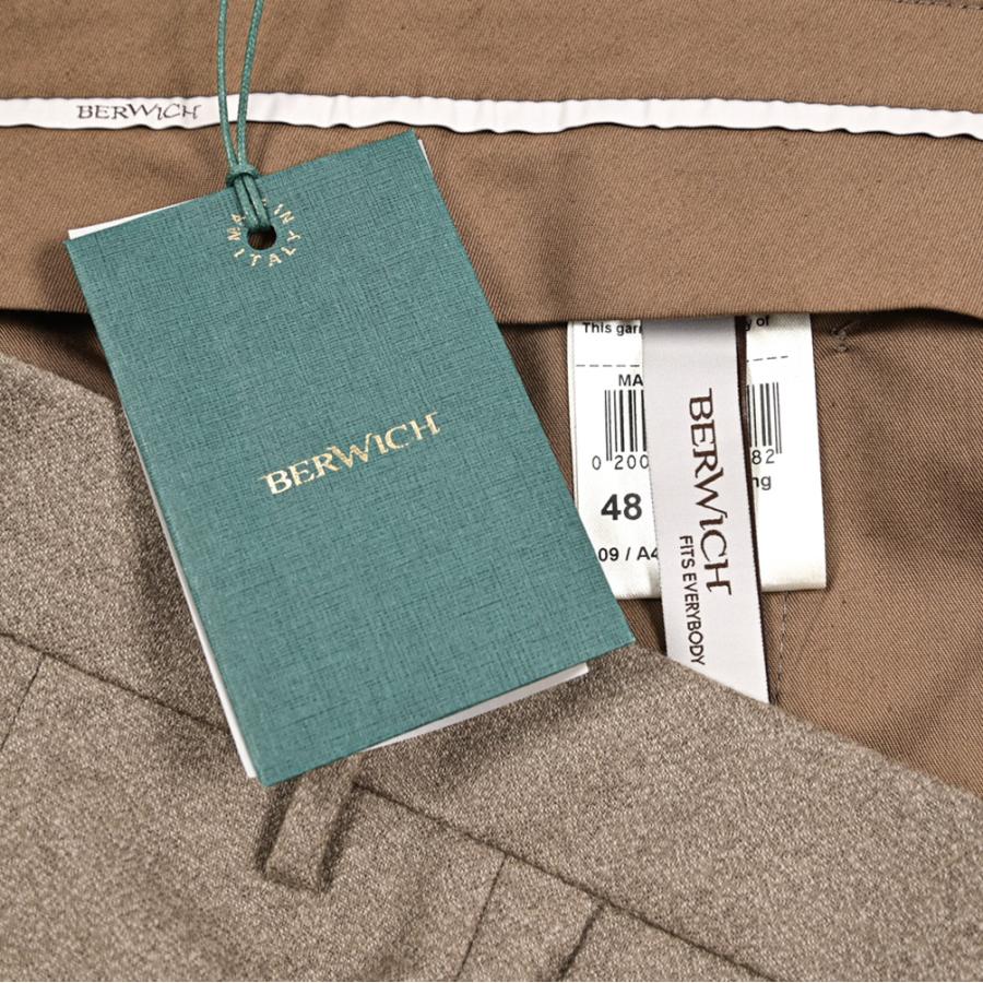 BERWICH ベルウィッチ / YRETRO LONG ヴァージンウール100% ノータックスラックス グレージュ / セール対象 | BERWICH | 10